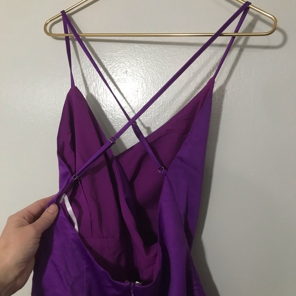 superdown Alicia Wrap Mini Dress in Purple Sz Small - Picture 5 of 6
